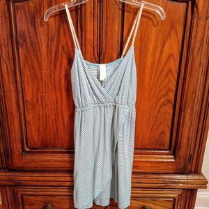 Bee Stitched Mint green/cream Stripe Knit Dress